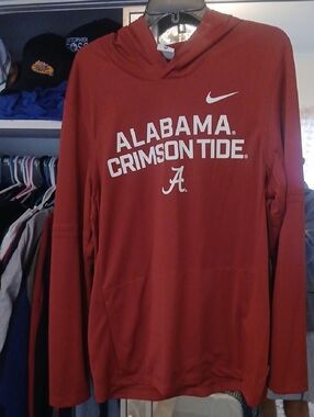 Mens Large Nike Alabama Football Hoody Tshirt